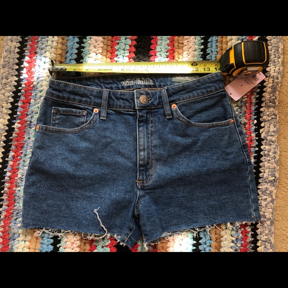 High-waisted Denim Shorts